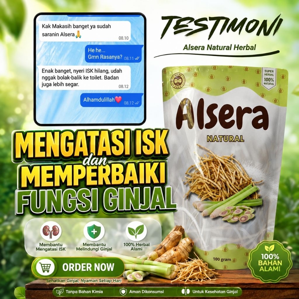 Debuchi Alsera Natural akar alang alang sereh herbal ginjal ISK prostat