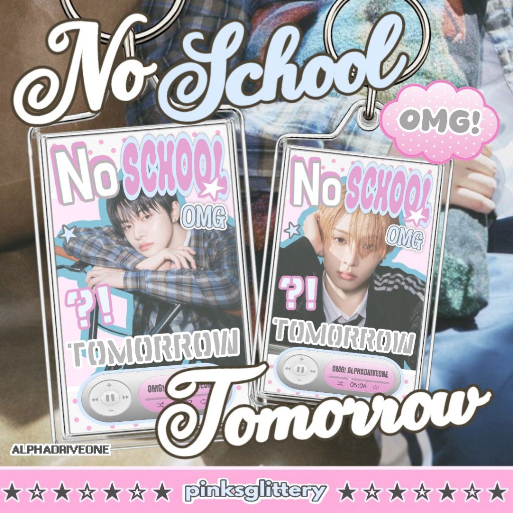 [defects sale] Ald1 No School Tomorrow fanmade keychain