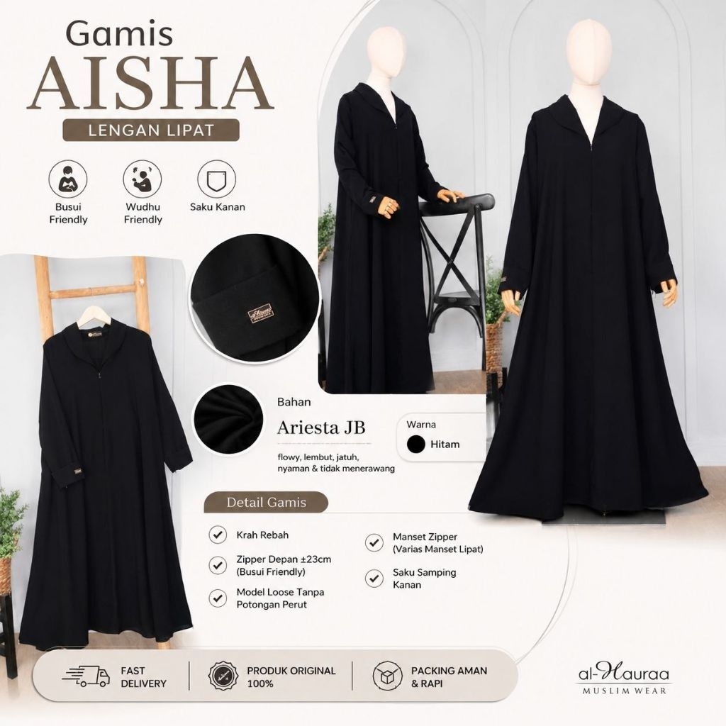 Gamis Aisha (Jetblack) Al Hauraa