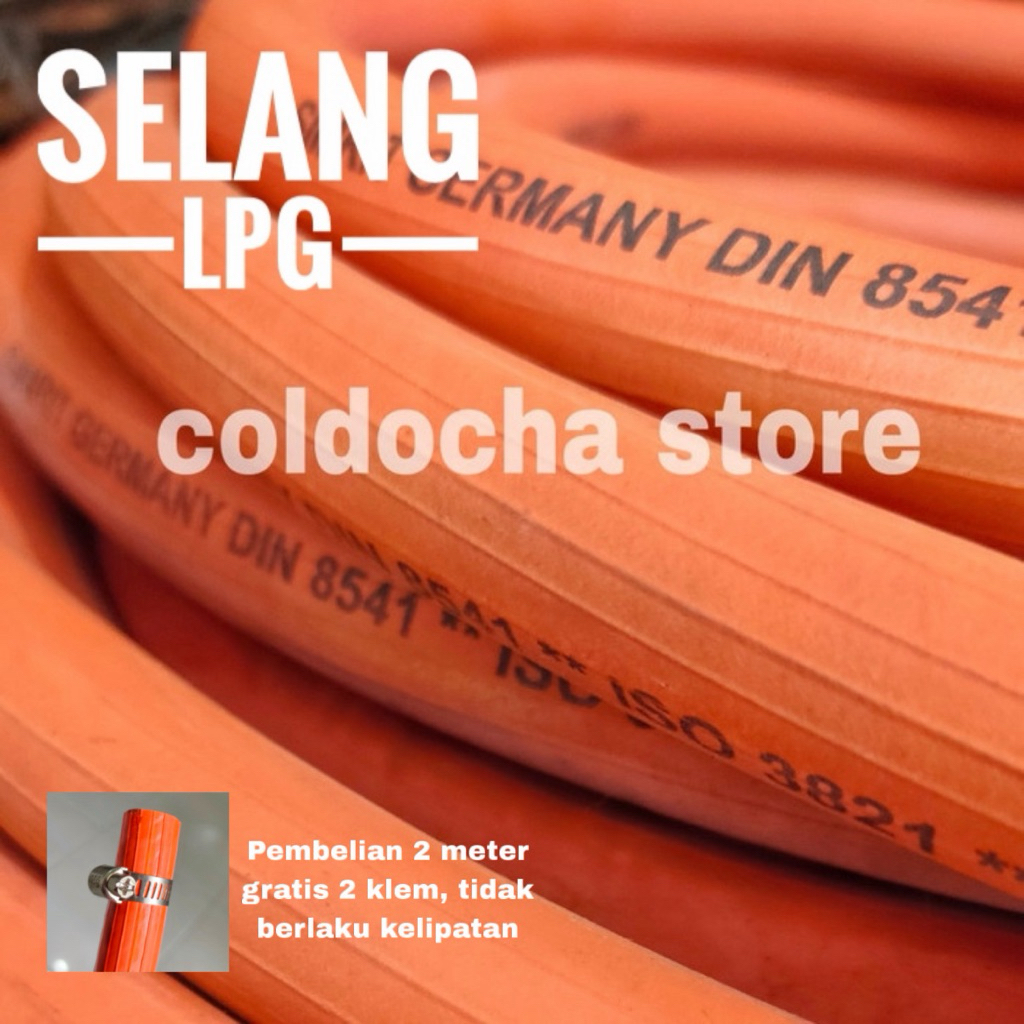 Selang Gas LPG 3 Lapis untuk Rumah Tangga Diameter 10x18 mm per Meter