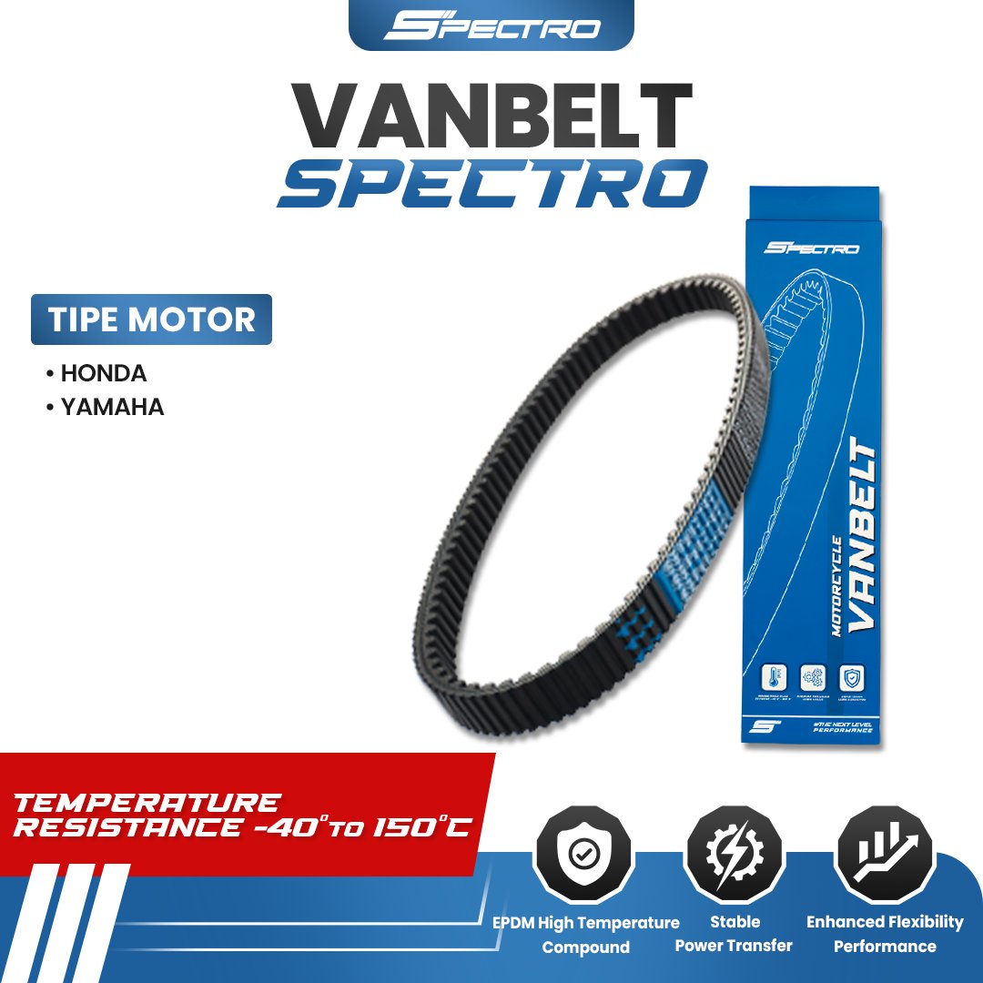 Spectro Vanbelt Universal Vario 125 150 PCX ADV 160 Nmax Aerox Mio M3 V-Belt Belting CVT Racing