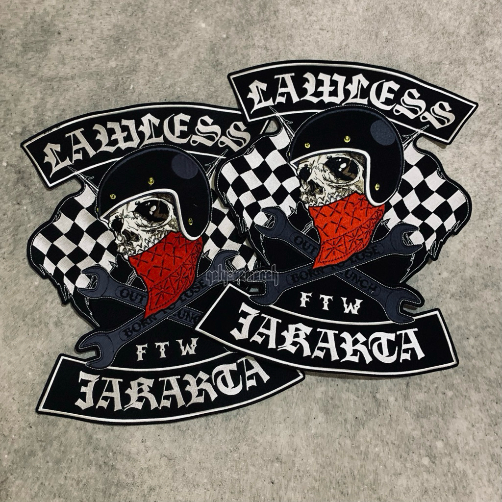 Lawless Jakarta - Roadskull (Backpatch Official)