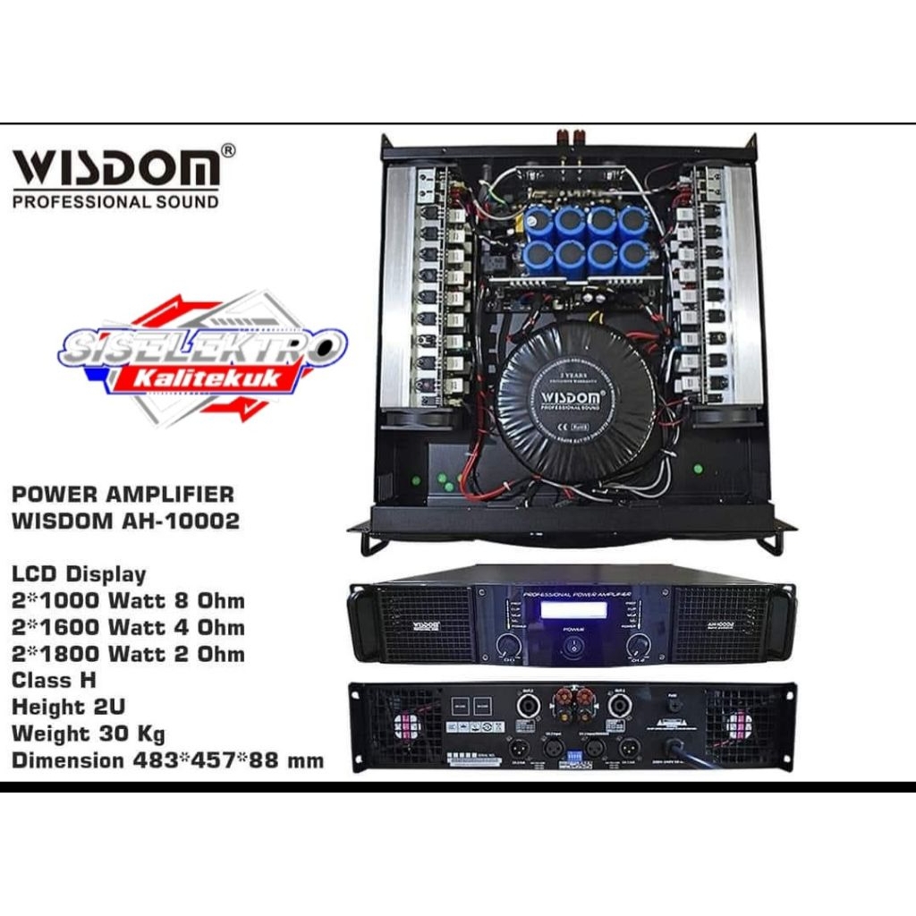 power amplifier wisdom ah10002 Wisdom ah 10002