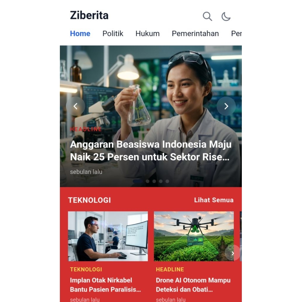Template Blogger untuk Website Berita
