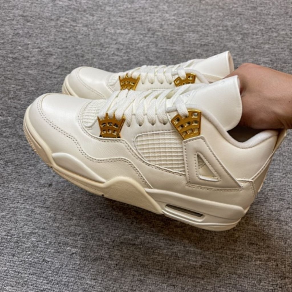 Air Jordan 4 Retro OG White Gold Kickwho
