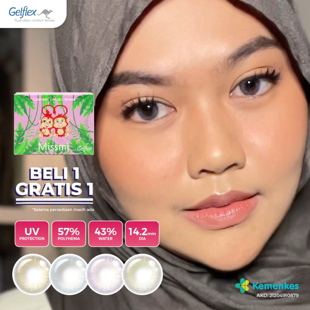 Softlens Missmi B1G1 by Gelflex - Romantic Series (Softlens 14.20mm) PWR 0.00 s/d -6.00