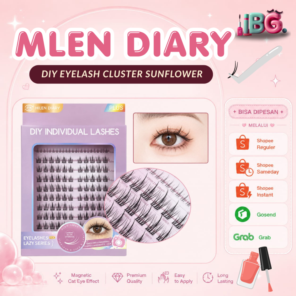 MLEN DIARY eyelash Mlen diary sunflower eyelash Mlen diary sunflower lashes Bulumata Sunflower Sunfl