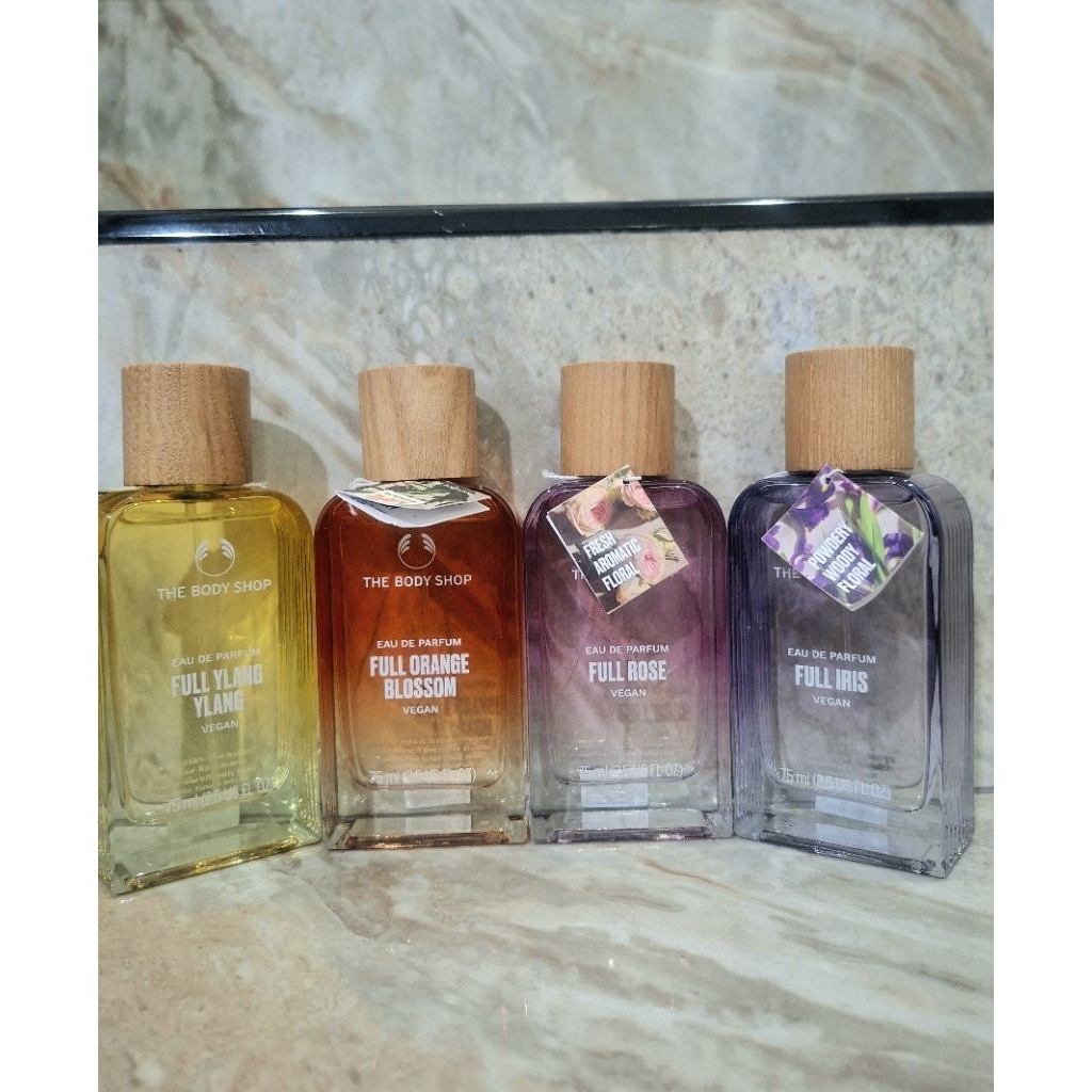 TBS the body shop EDP parfume FULL iris rose blossom orange ylang VEGAN 75ml