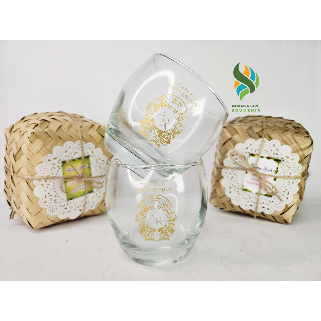 Gelas Kaca Wine FNG Tifanny Bubble Glass Tumbler Merry Kaca Wine Gelas Juice Cangkir Puding Souvenir