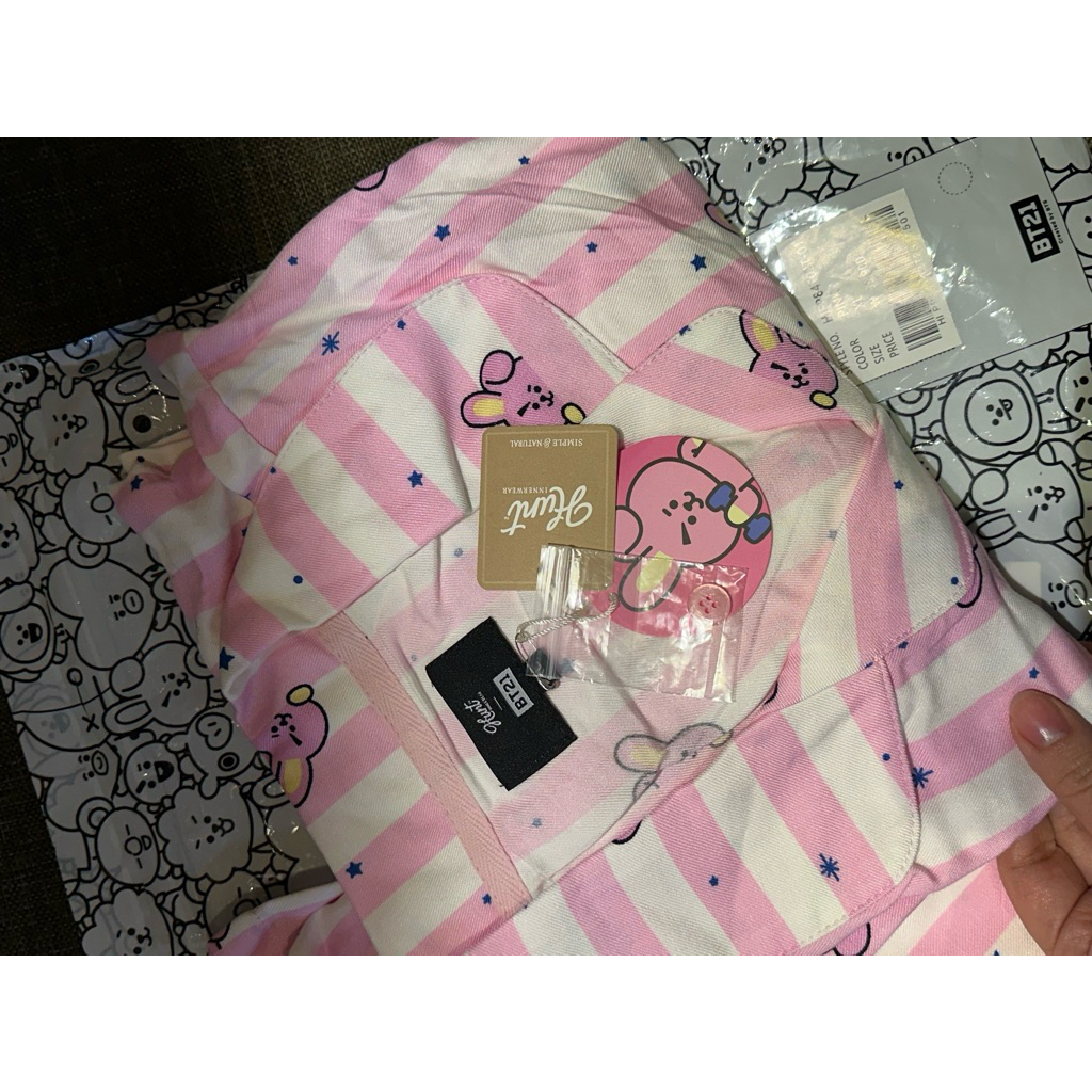 Piyama BT21 NEW ADA TAG| BT21 Pajamas BTS | Piyama BTS | Piyama BT21 COOKIE size XL