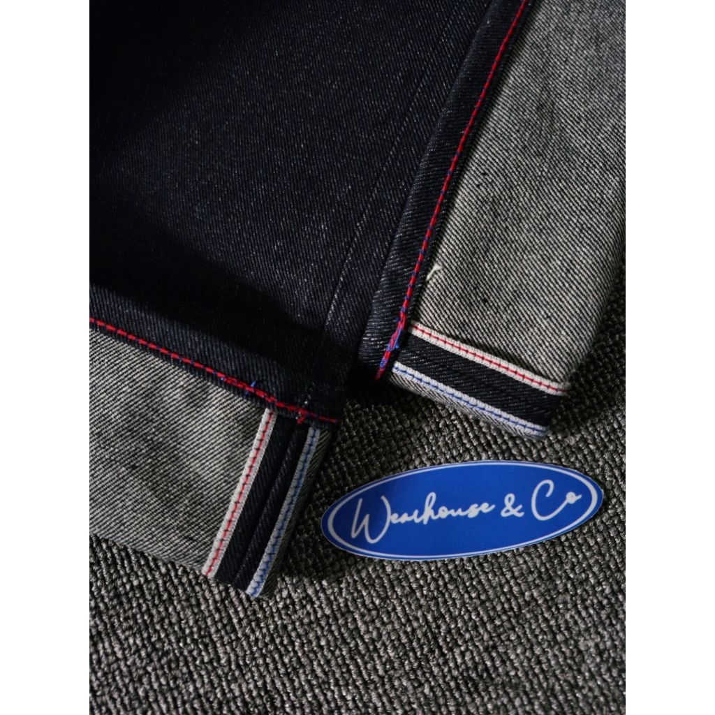 IZHMAN DENIM "BLUE RIM" 16 OZ SANFORIZED DEEP INDIGO DENIM