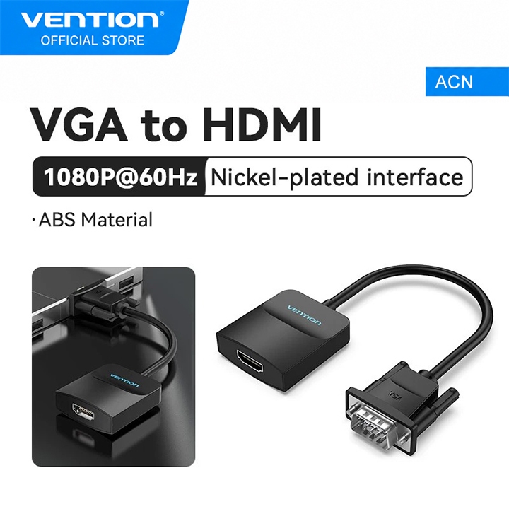 Vention ACN Adapter Converter VGA Male to HDMI Female