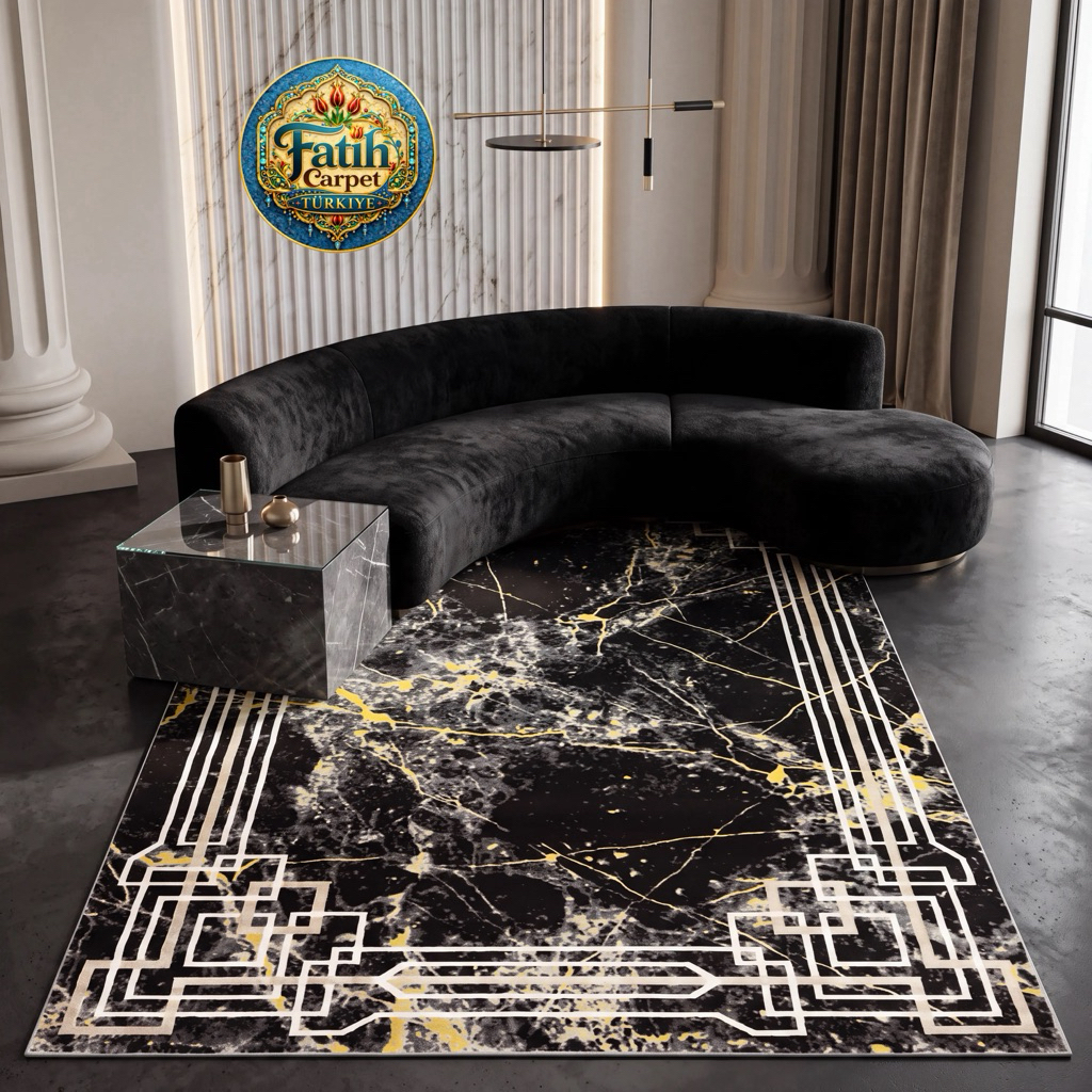 Karpet Minimalis Quadro Import Turki -8338B