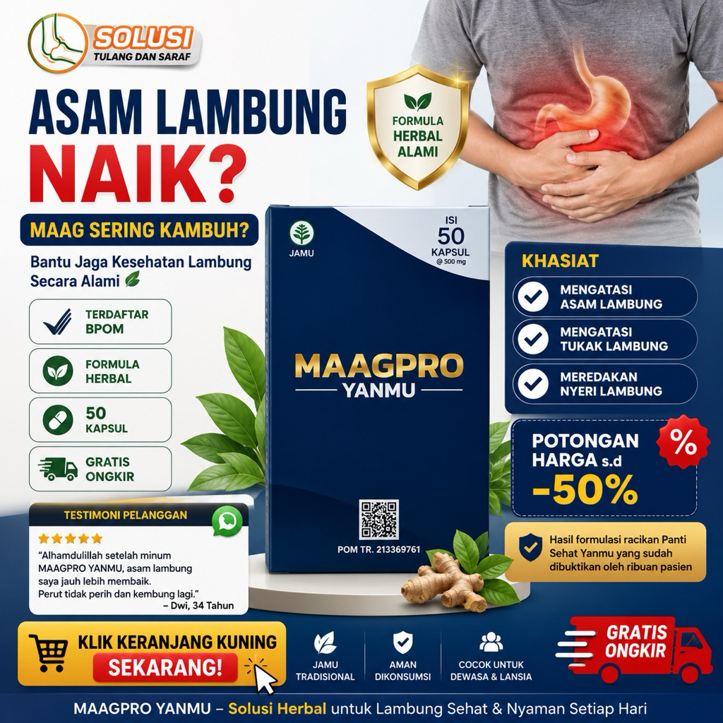 Herbal Maagpro Meredakan Nyeri Asam Lambung Alami