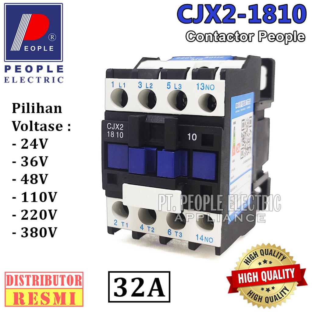 People Kontaktor Contactor CJX2 CJX2-1810 CJX2-1801 24V 36V 110V 220V 380V