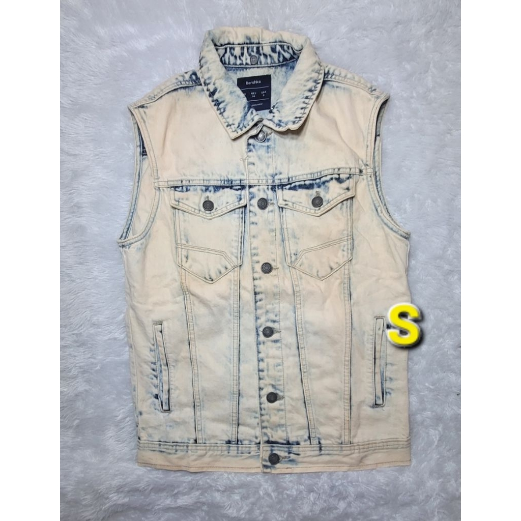 jacket rompi bershka denim original