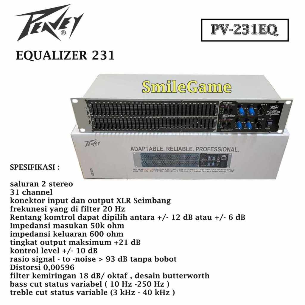 EQUALIZER PV231EQ Equaiser peavey pv231eq