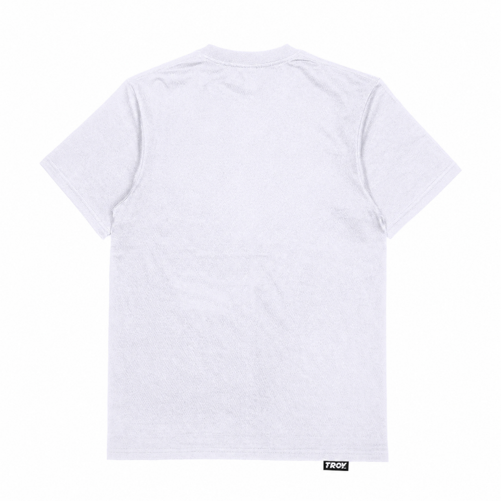 Troy Company T-Shirt White Street Thief Cat - Kaos Pria Lengan Pendek Putih MTD 2077