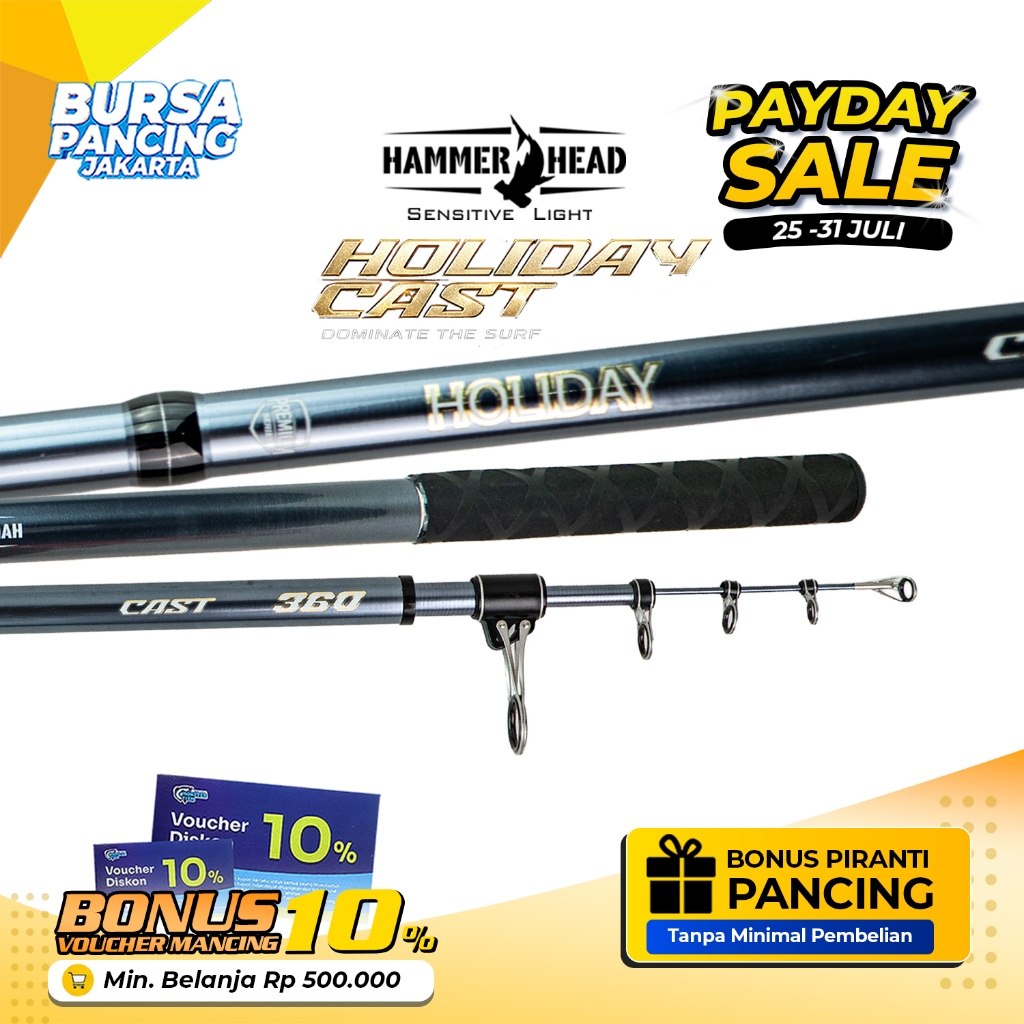 HAMMER HEAD Joran Pancing Surf Casting HOLIDAY CAST 360 - 450CM X30 High Modulus Carbon Fuji Ring Gu
