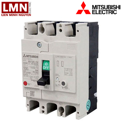 ELCB MITSUBISHI NV125-SV NV125SV 3P 30A 100/200/500MA MITSUBISHI
