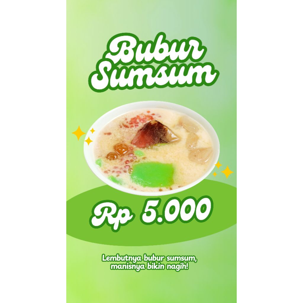 Spanduk Bubur Sumsum