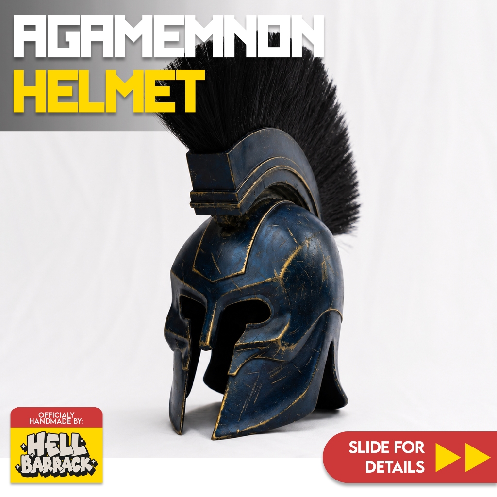 Helmet Cosplay Agamemnon The Odyssey Sparta Roma Italy Army Eva Foam Halloween Party Premium Realist