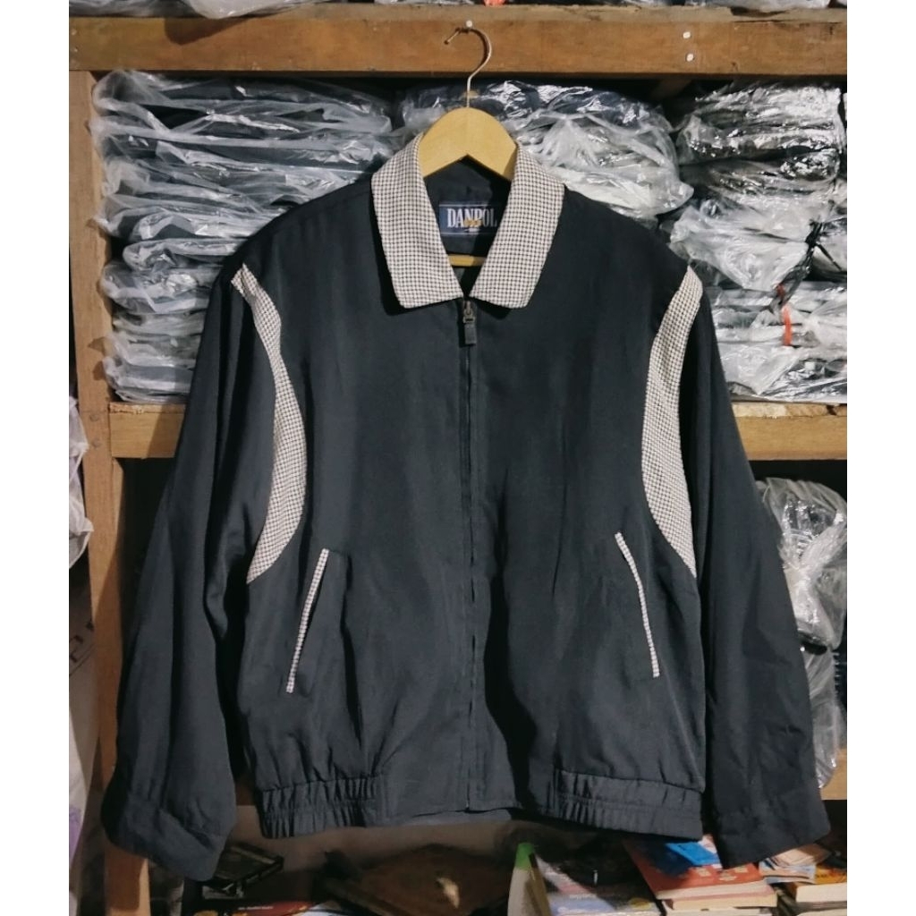 Jaket Kasual Berkerah Tartan Danpol