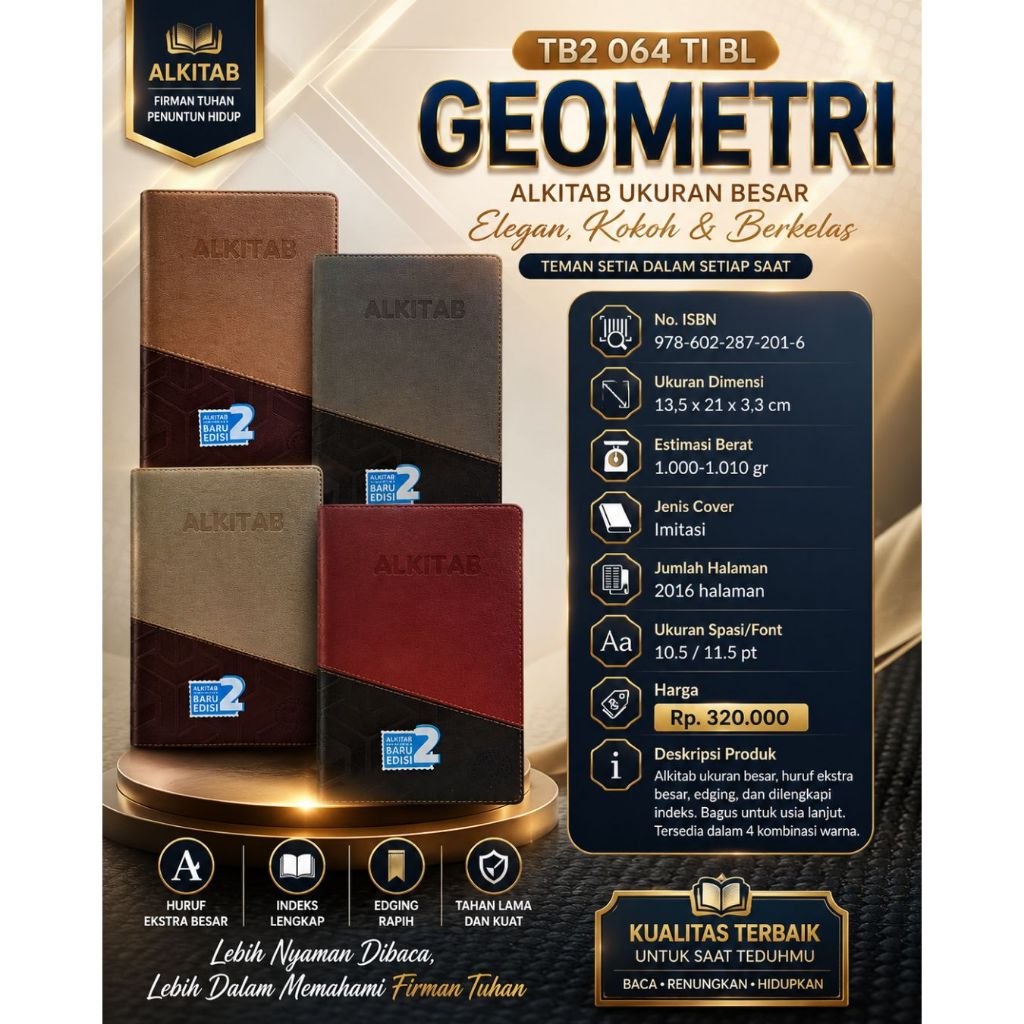 ALKITAB TB 2 064 TI GEOMETRI (Edisi Huruf Besar )