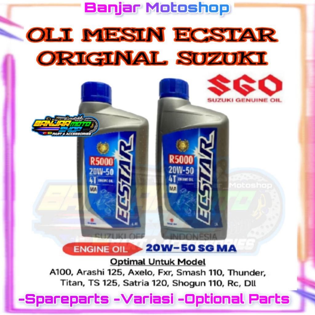 OLI MESIN ECSTAR ORIGINAL SGO / OLI MESIN SUZUKI ECSTAR