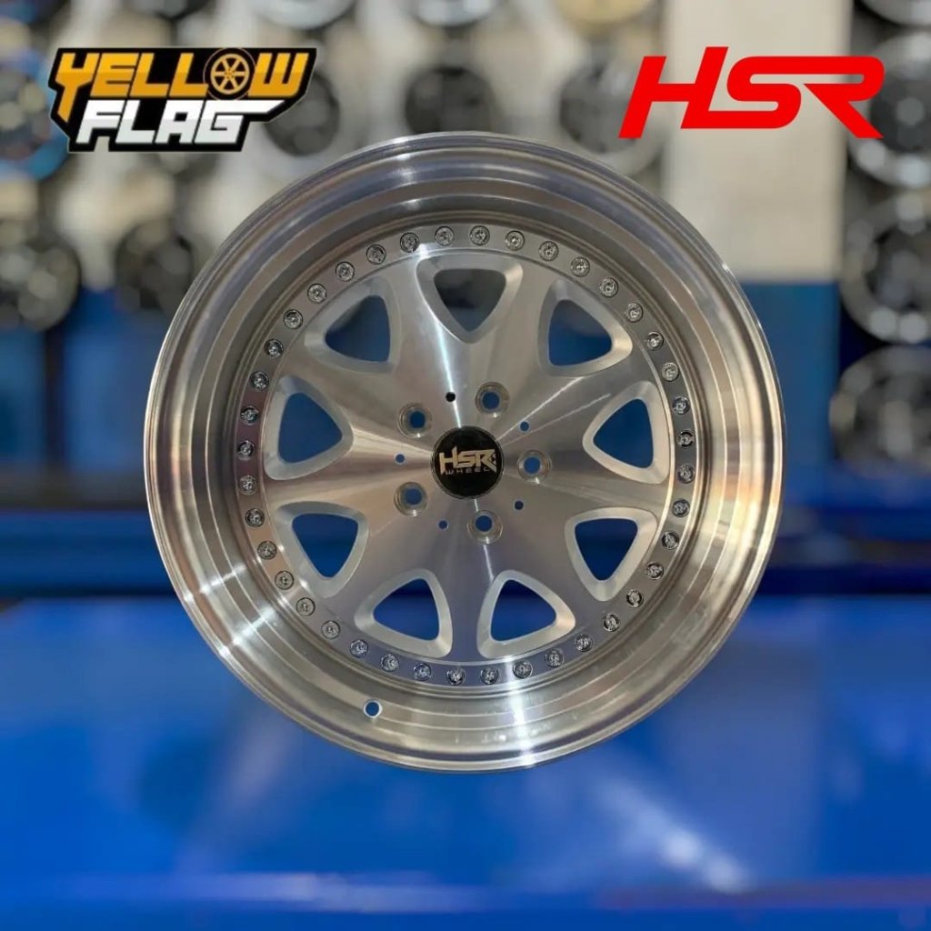 Pelek Mobil R18 HSR Bavaria Untuk Mercedes Benz Audi VW Mini Porsche Velg Racing R18 Silver Polish