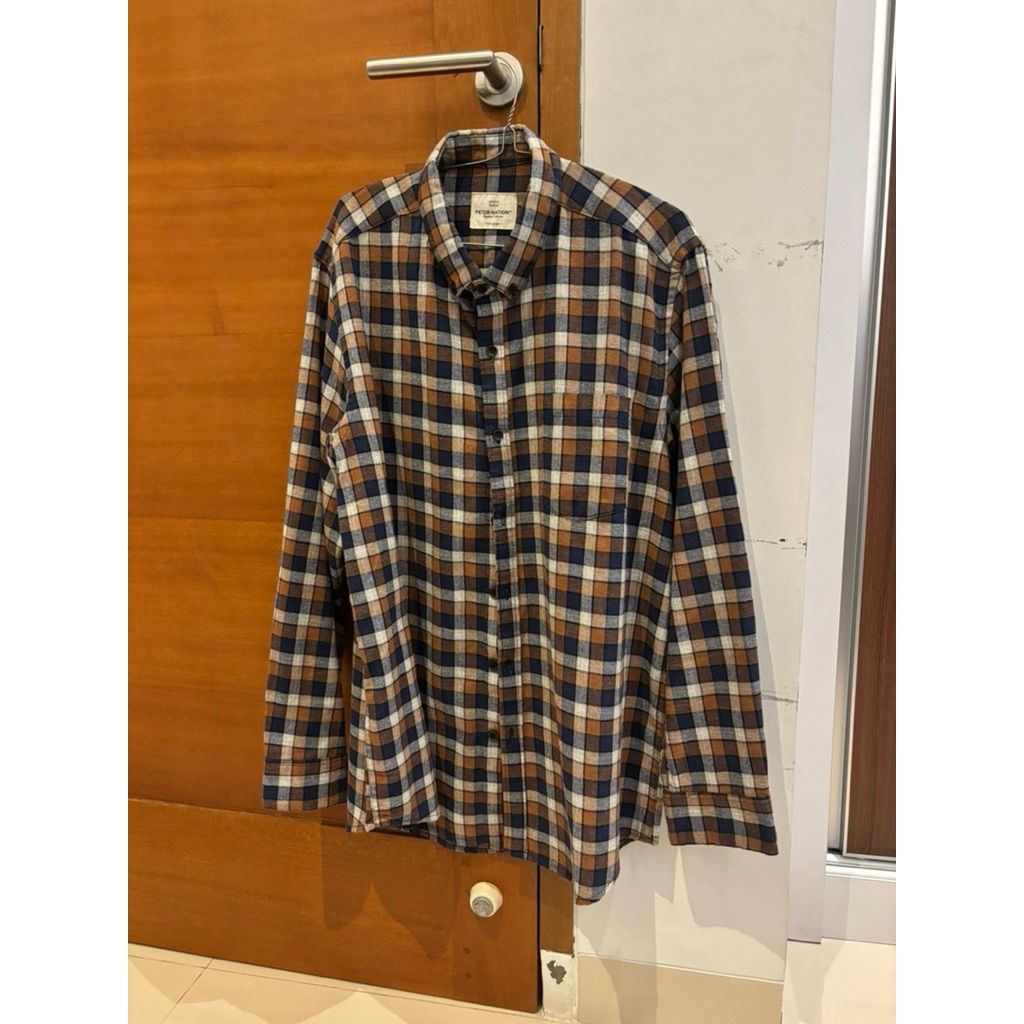 Kemeja Flanel Peter Nation sz XXL