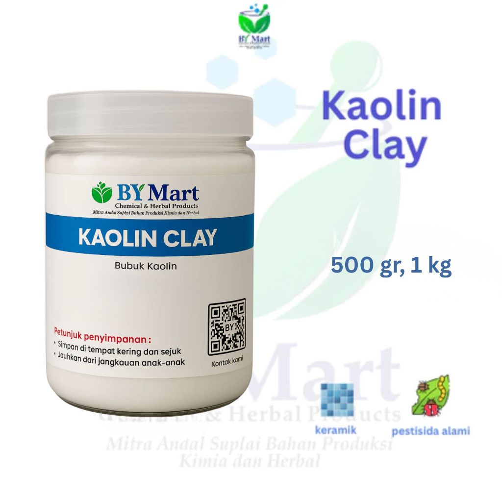 BY KIMIA & HERBAL - Kaolin Clay / Kaoline / Bubuk Kaolin / Kaolin