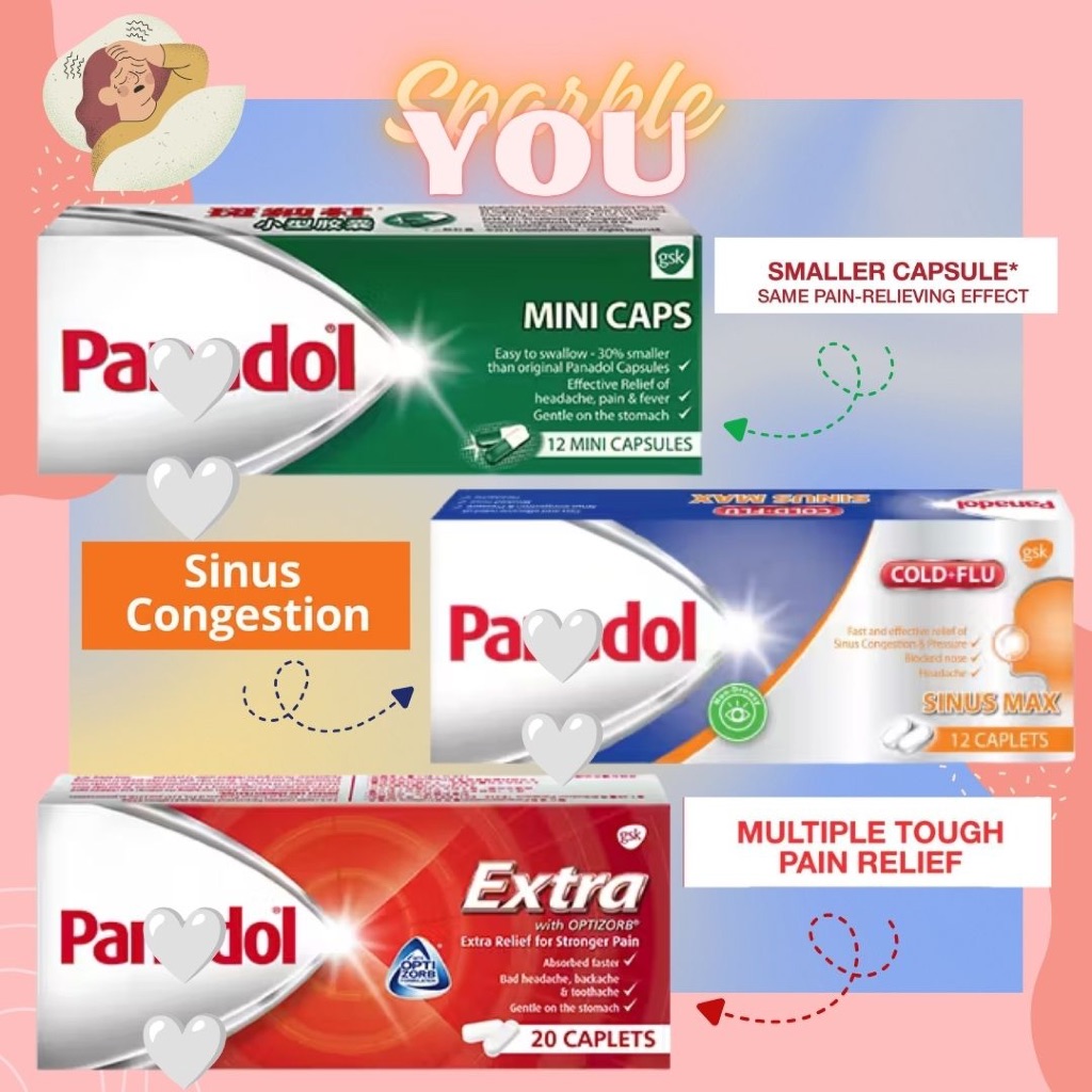 [ORI NEW] Pana dol Singapore SInus Max / Panadol Children / Panadol Obtizord | READY STOCK