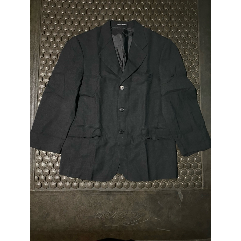 BLAZER JAS SUPER LUXURY YVES SAINT LAURENT SEMI DENIM BLUEBLACK MEWAH BRANDED
