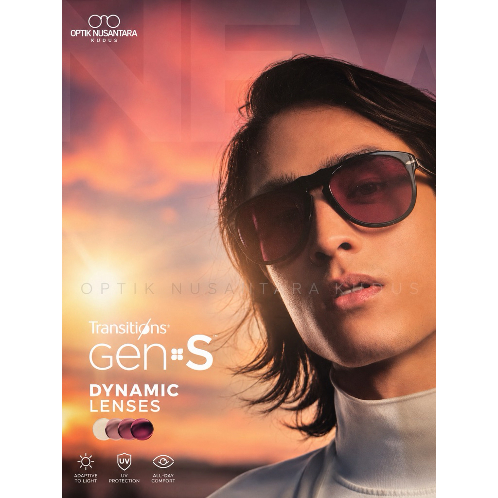 Lensa Kacamata Transitions Gen S Crizal Sapphire Gosok New 2026