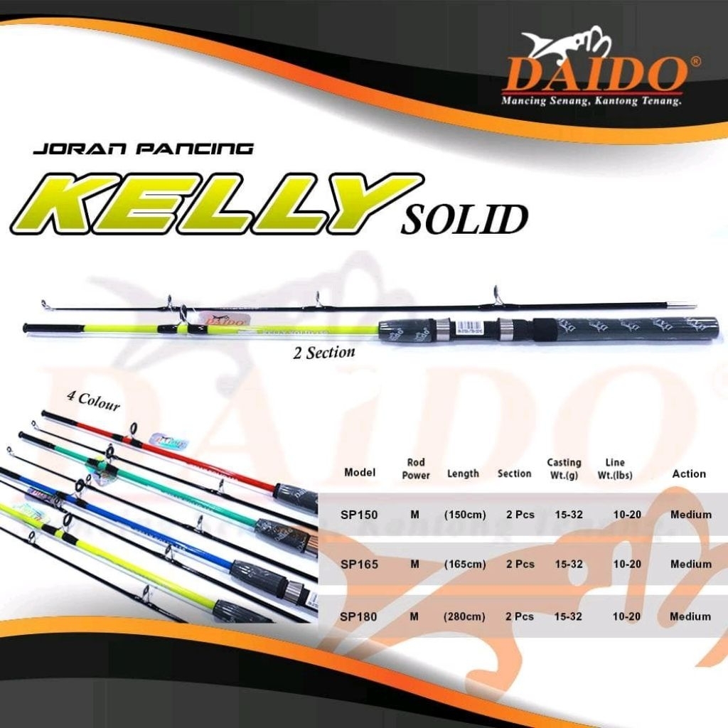 Joran pancing daido solid fiber 210 cm