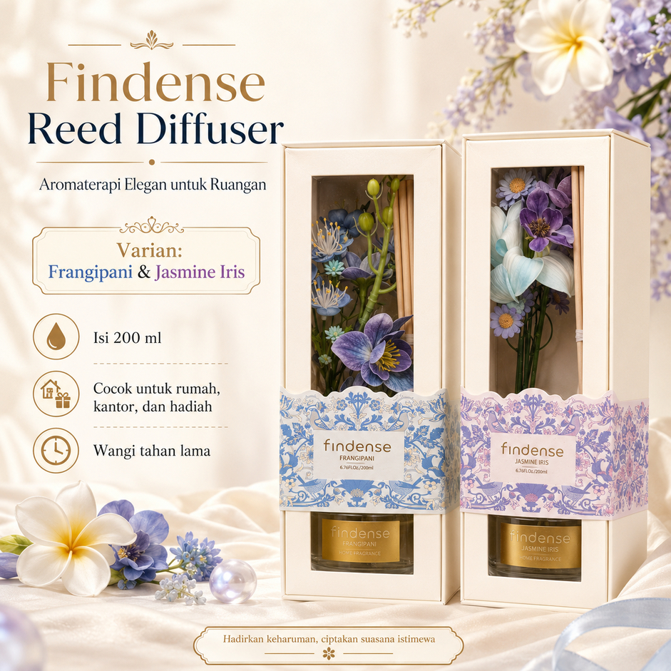 Pengharum Ruangan Findense Reed Diffuser 200 ml
