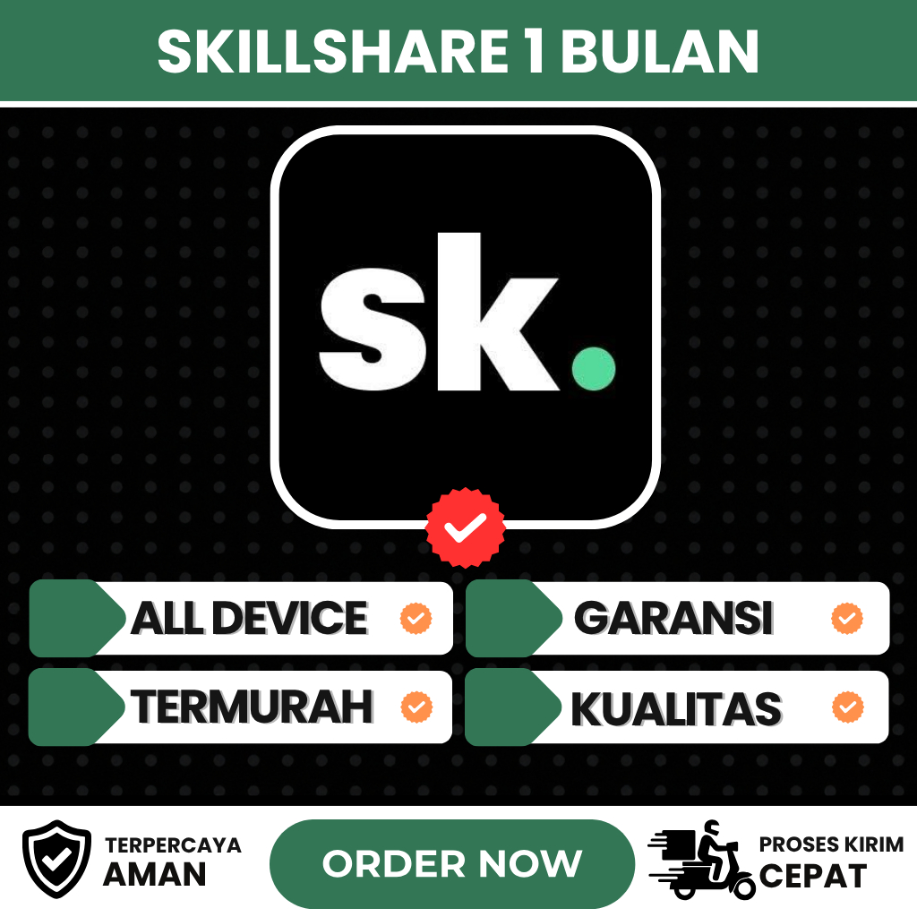 Skillshare Premium 1 Bulan Full Garansi Proses Cepat