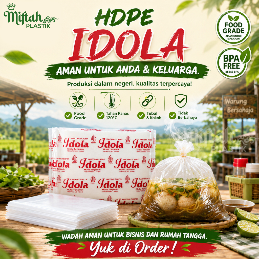 Plastik HD Anti Panas Idola berat 250 gram