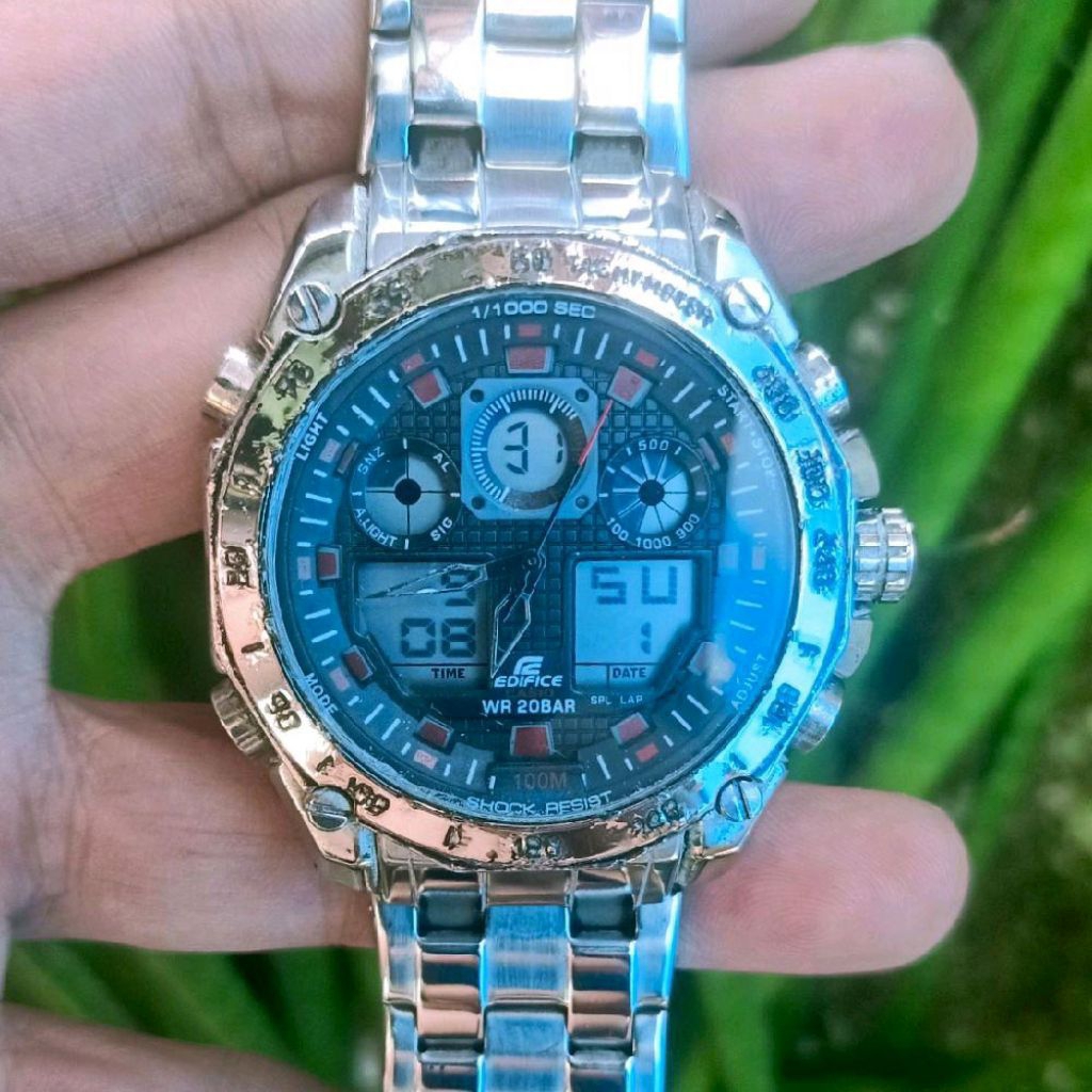 Jam Tangan Original Casio Edefice Dual Time