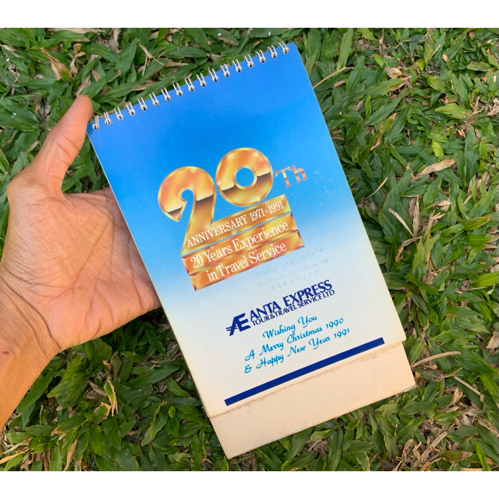 kalender meja tahun 1991 - (harga spesial bulan AGUSTUS)