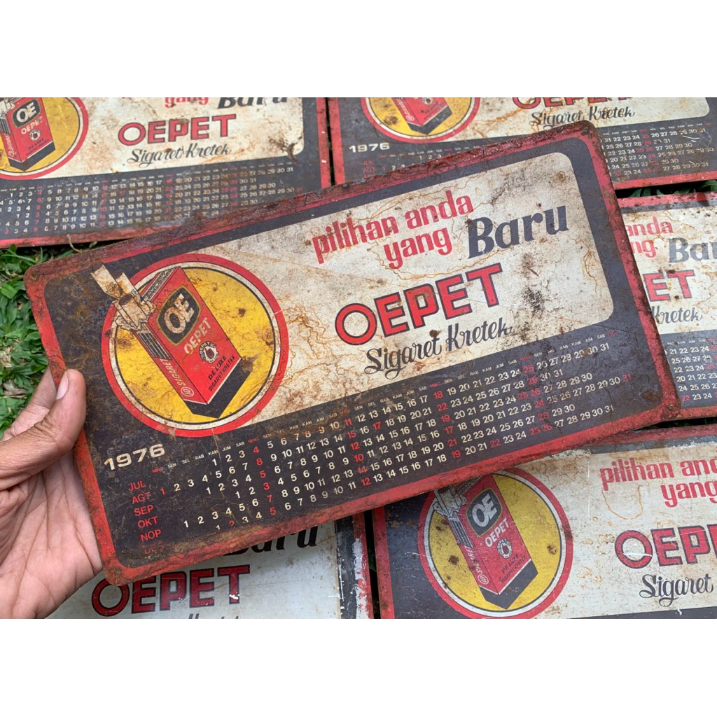 reklame kalender tahun 1976 - dari 'OEPET'