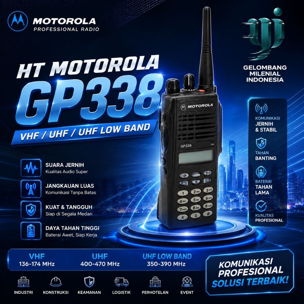HT MOTOROLA GP338 VHF SECOND