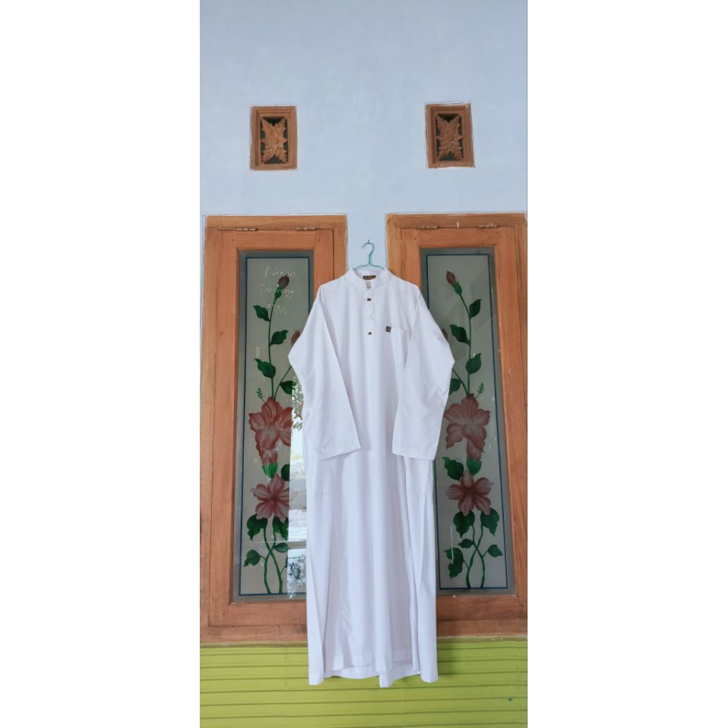 GAMIS PRIA PUTIH PL BRAND ANFAS
