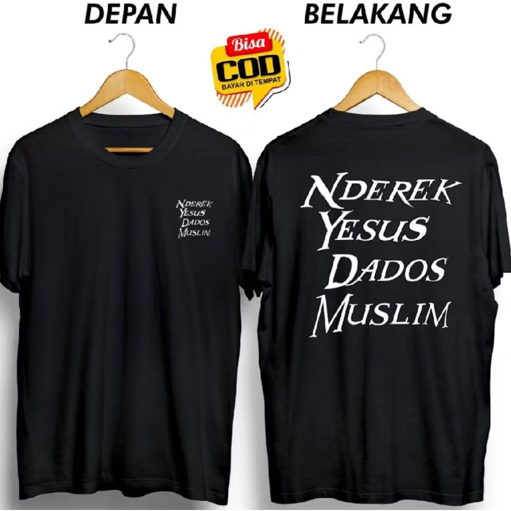 Kaos Terbaru Derek Yesus Dados Muslim Kaos Bahan Katun Sablon Dtf