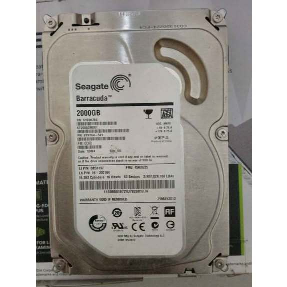 Hard Disk Seagate Barracuda 2000GB 3.5