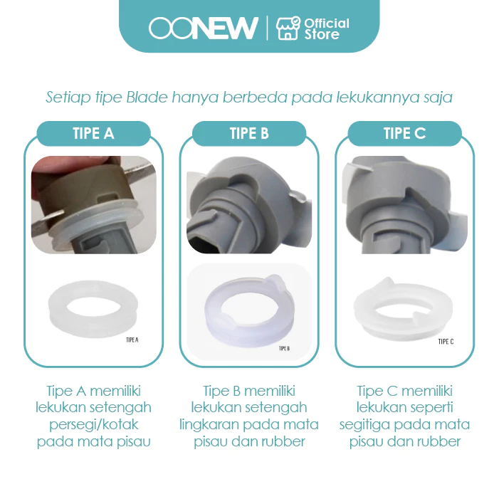 Ring Rubber for Blending Blade BabyPuree by OONEW Petite / Series Michelin