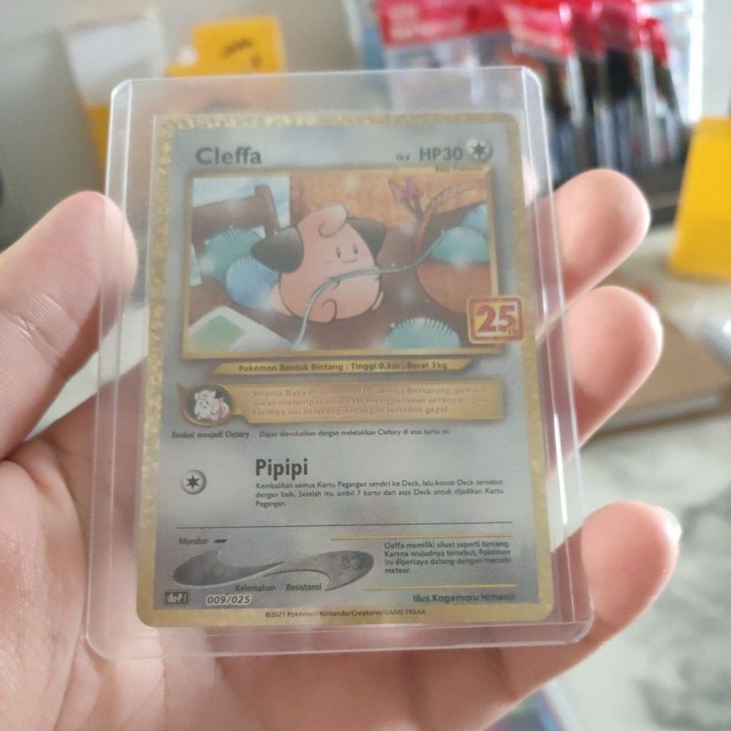 kartu pokemon cleffa 25th punya m billal