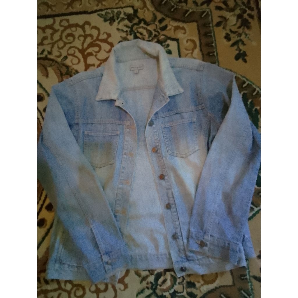 Jacket Jeans cewek cantik Gaul Merk Peter & Jeannie size L