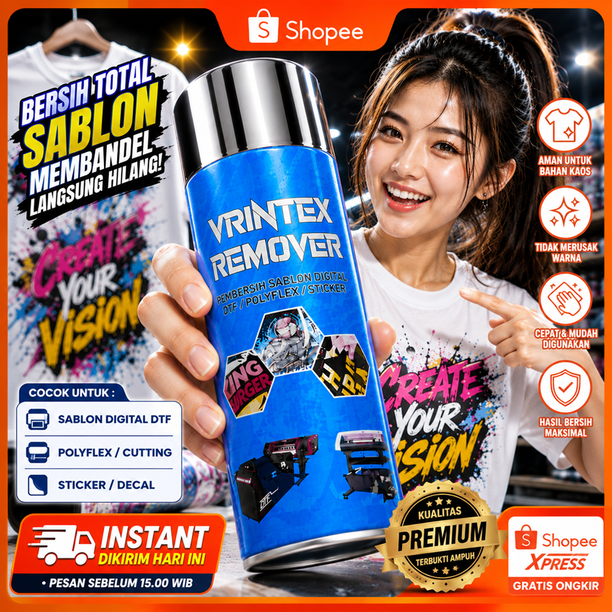 Remover Pembersih Sablon Digital DTF Polyflex